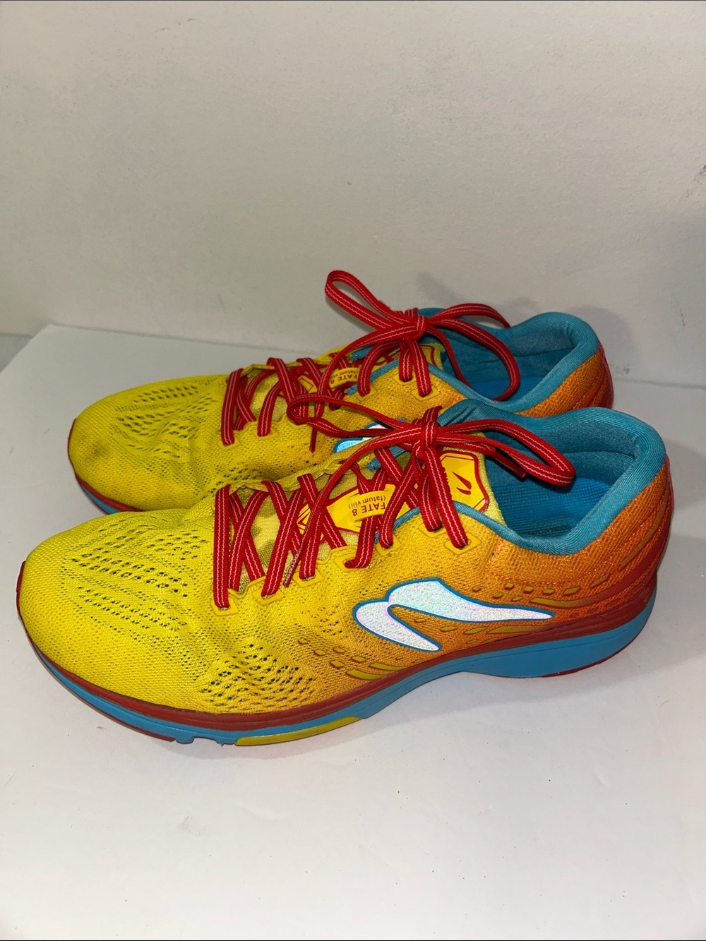 Newton Fate 8 Mens Sunset Orange Running Jogging Shoes Sneaekrs Lace UP Size 11